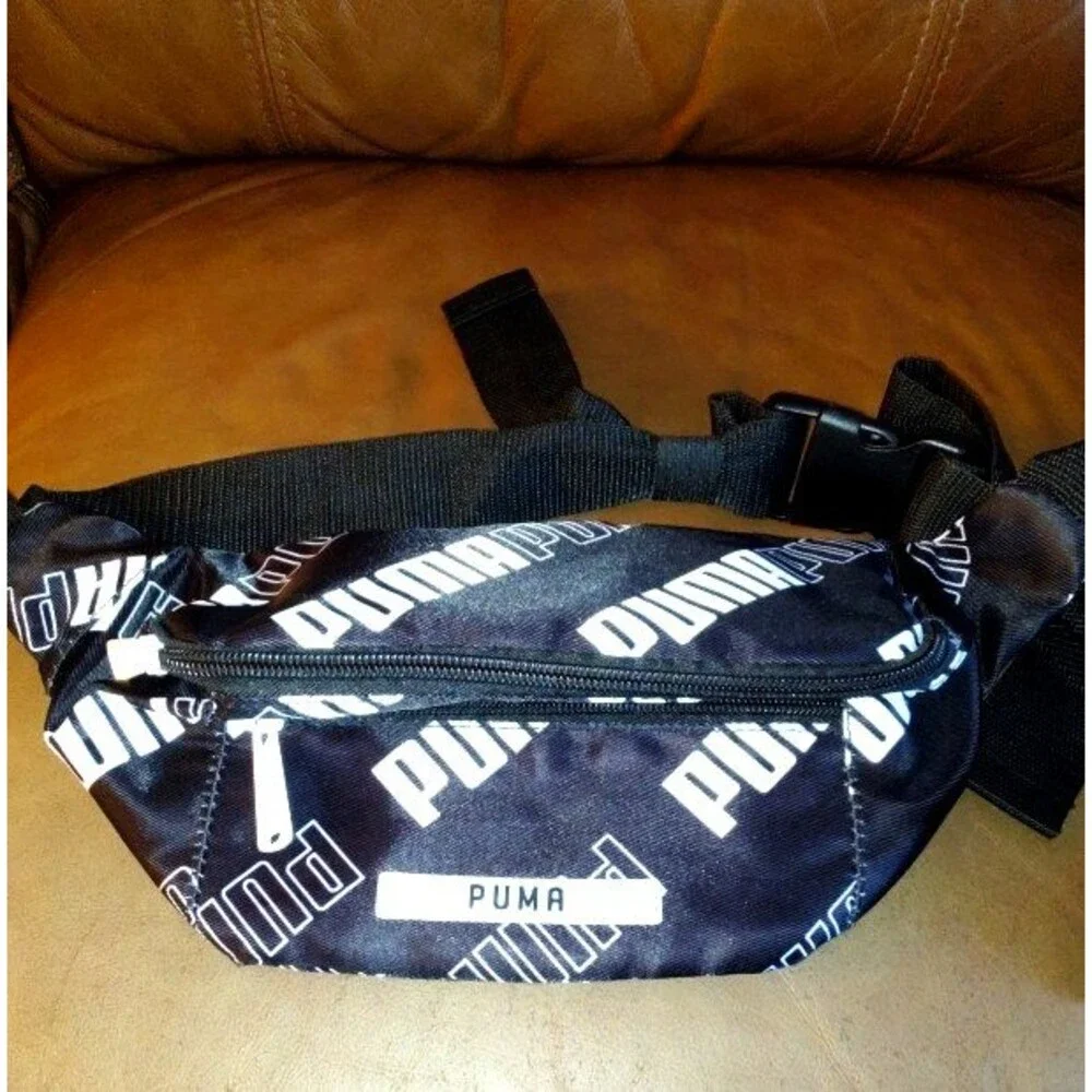 New Puma Women's Set of 3 :  Black & White Mini Backpack , Pouch , Coin Pouch